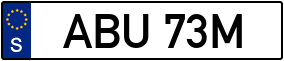 Trailer License Plate